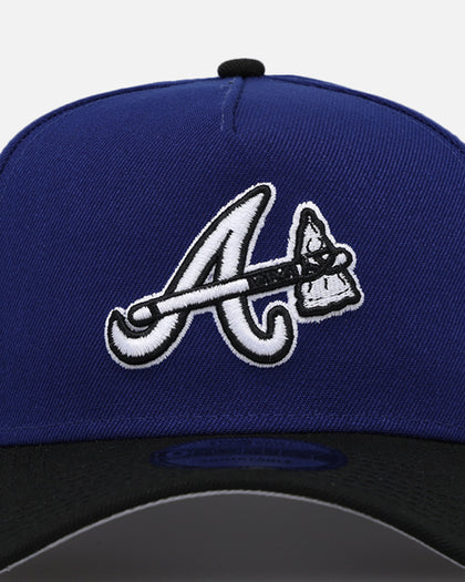 New Era Atlanta Braves 'Royal Reign' 9FORTY A-Frame Snapback Dark Royal/Black