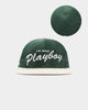 Playboy X Culture Kings Script Snapback Forest Green/Off White