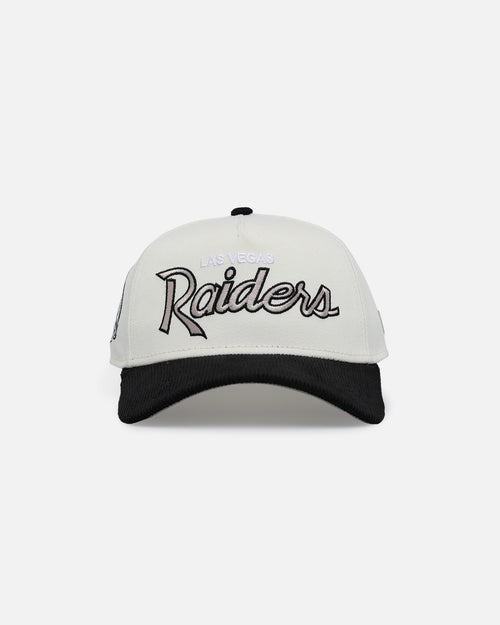 New Era Las Vegas Raiders 9FORTY A-Frame Snapback Chrome Black
