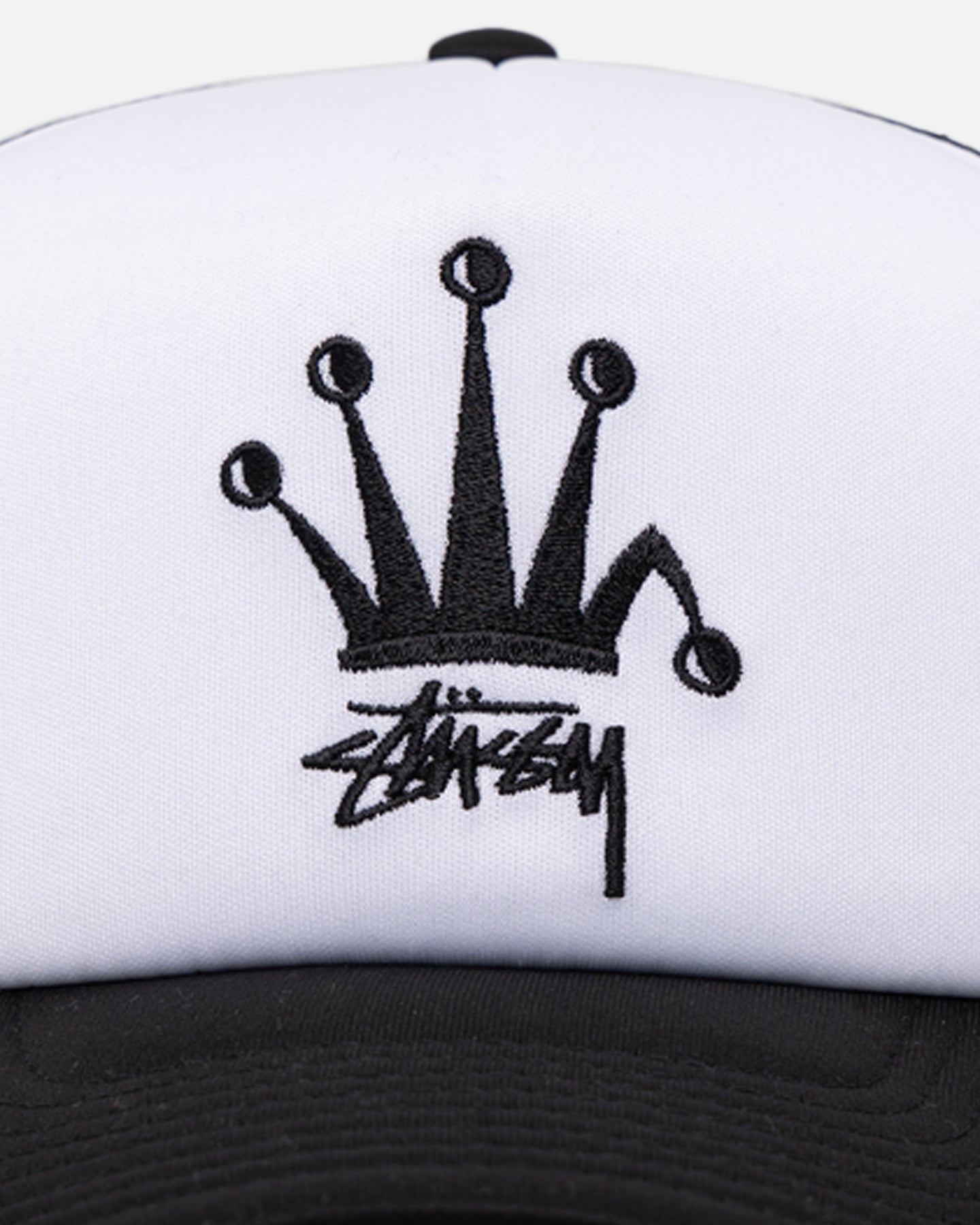Stussy Crown Stock Trucker Cap Black | Culture Kings