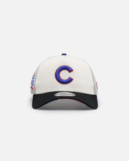New Era Chicago Cubs 'Retro Mosaic' 9FORTY A-Frame Trucker Snapback White/Black