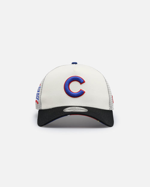 New Era Chicago Cubs 'Retro Mosaic' 9FORTY A-Frame Trucker Snapback White/Black