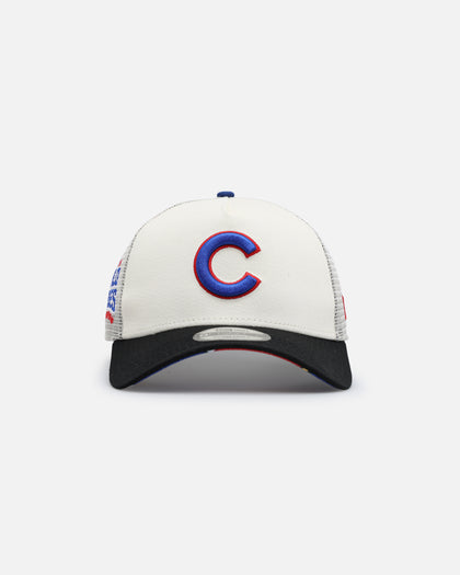 New Era Chicago Cubs 'Retro Mosaic' 9FORTY A-Frame Trucker Snapback White/Black