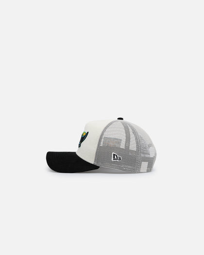 New Era Tampa Bay Rays '2-Tone Corduroy' 9FORTY A-Frame Trucker Snapback Chrome/Black