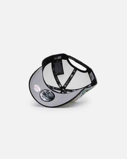 New Era Tampa Bay Rays '2-Tone Corduroy' 9FORTY A-Frame Trucker Snapback Chrome/Black