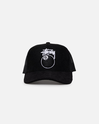 Stussy 8 Ball Trucker Cap Black