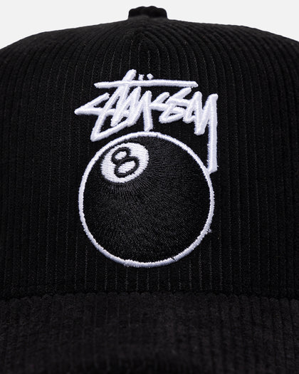 Stussy 8 Ball Trucker Cap Black