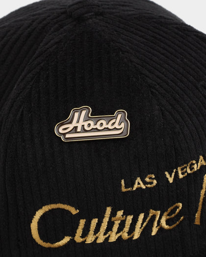 Hood X Culture Kings Las Vegas Collab Original Corduroy Snapback Black