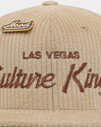 Hood X Culture Kings Las Vegas Collab Original Corduroy Snapback Khaki
