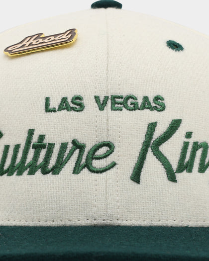 Hood X Culture Kings Las Vegas Collab Original Snapback White/Forest