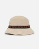 Carre Floraux Corduroy Bucket Hat Stone
