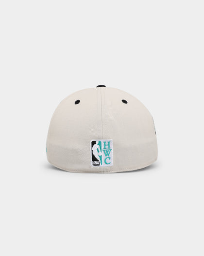 Mitchell & Ness Charlotte Hornets 'Diamond' Fitted Bone/Black