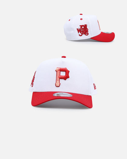 New Era Pittsburgh Pirates 'Satin Blaze' 9FORTY A-Frame Snapback White/Scarlet