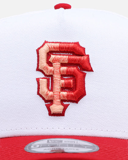 New Era San Francisco Giants 'Satin Blaze' 9FORTY A-Frame Snapback White/Scarlet