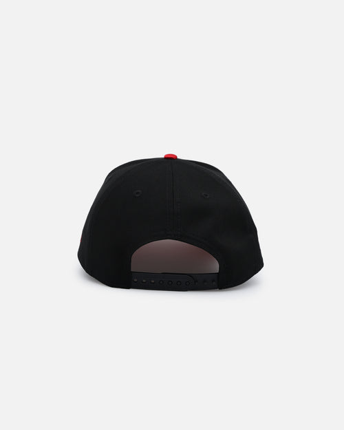 New Era Boston Red Sox 'Satin Scarlet' 9FORTY A-Frame Snapback Black/Scarlet