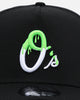 New Era Baltimore Orioles 'Drip Logo' 9FORTY A-Frame Snapback Black/White/Green