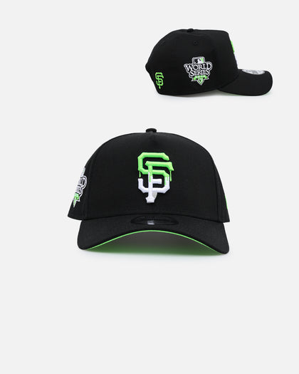 New Era San Francisco Giants 'Drip Logo' 9FORTY A-Frame Snapback Black/White/Green