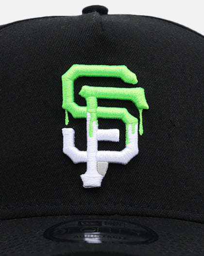 New Era San Francisco Giants 'Drip Logo' 9FORTY A-Frame Snapback Black/White/Green