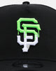 New Era San Francisco Giants 'Drip Logo' 9FORTY A-Frame Snapback Black/White/Green