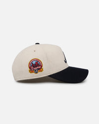 47 Brand Atlanta Braves Wooly Sure Shot Offside DT Snapback Natural/Navy