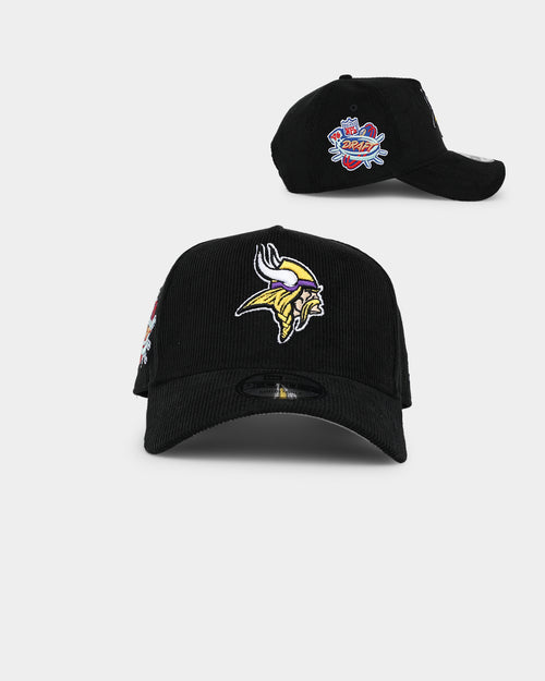 New Era Minnesota Vikings 'NFL Season Kick Off' Corduroy 9FORTY A-Frame Snapback Black/OTC