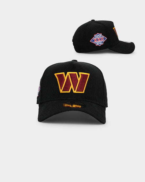 New Era Washington Commanders 'NFL Season Kick Off' Corduroy 9FORTY A-Frame Snapback Black/OTC