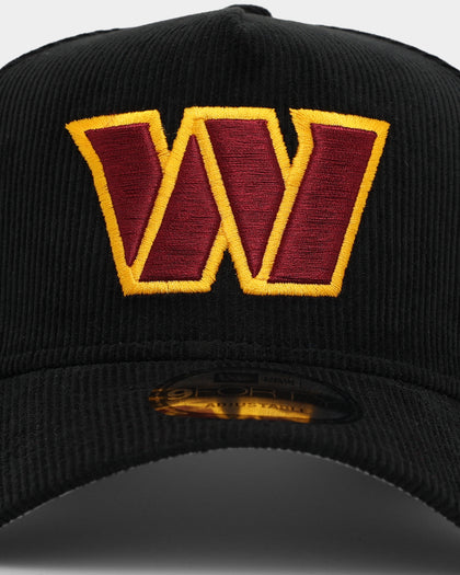 New Era Washington Commanders 'NFL Season Kick Off' Corduroy 9FORTY A-Frame Snapback Black/OTC