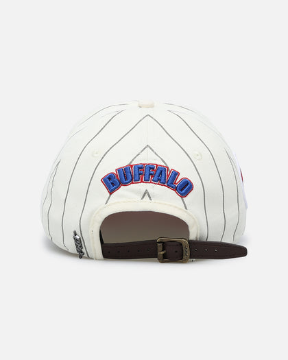 Pro Standard Buffalo Bills Pinstripe Dad Hat Strapback Eggshell/Yellow