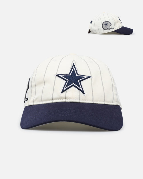 Pro Standard Dallas Cowboys Pinstripe Classic Dad Hat Strapback Eggshell/Yellow