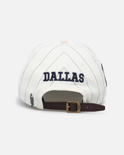 Pro Standard Dallas Cowboys Pinstripe Classic Dad Hat Strapback Eggshell/Yellow