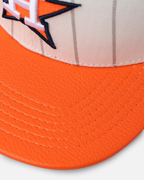 Pro Standard Houston Astros Classic Logo Wool Strapback Eggshell/Yellow