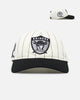Pro Standard Las Vegas Raiders Pinstripe Classic Dad Hat Strapback Eggshell/Yellow