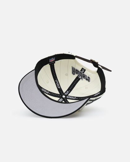 Pro Standard Las Vegas Raiders Pinstripe Classic Dad Hat Strapback Eggshell/Yellow