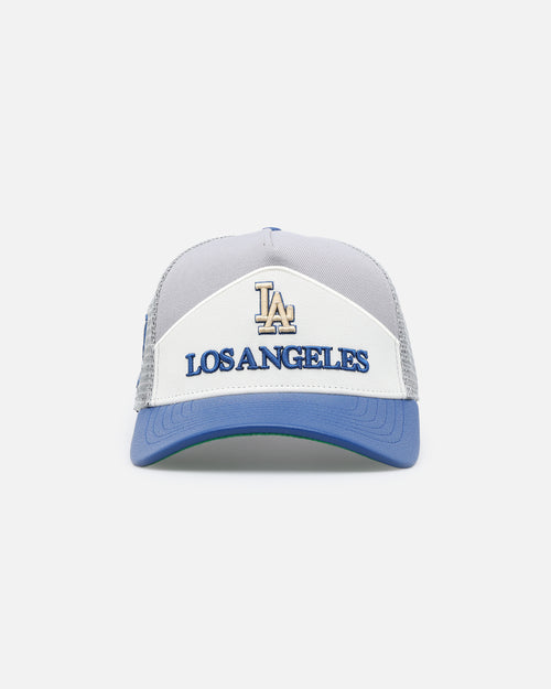 Pro Standard Los Angeles Dodgers Chevron Pinch Front Trucker Snapback Dodger Blue