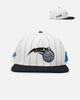 Pro Standard Orlando Magic Pinstripe Wool Snapback Eggshell/Yellow