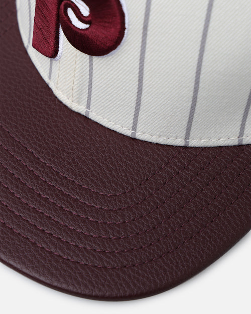 Pro Standard Philadelphia Phillies Classic Logo Wool Strapback Eggshell/Yellow