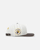 Pro Standard San Diego Padres Pinstripe Classic Logo Wool Strapback Eggshell/Yellow