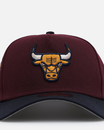 New Era Chicago Bulls 'Autumn Hue' 9FORTY A-Frame Snapback Maroon/Navy