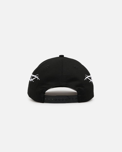 New Era Chicago Cubs 'Twisted Thorns' Pre-Curved Golfer Snapback Black