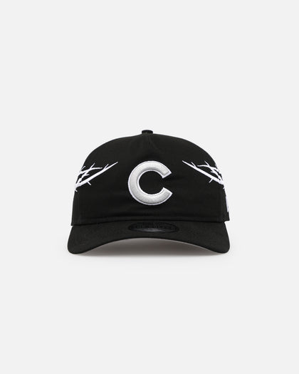New Era Chicago Cubs 'Twisted Thorns' Pre-Curved Golfer Snapback Black