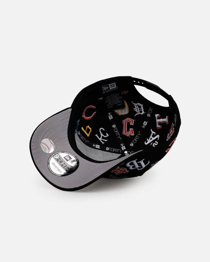 New Era MLB All Over 9FORTY A-Frame Snapback Black