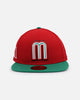 New Era Mexico National Baseball Team 'World Baseball Classic Mexico' 59FIFTY Fitted Scarlet/Kelly Green