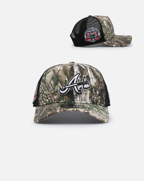 New Era Atlanta Braves 'Real Tree' 9FORTY A-Frame Trucker Snapback Realtree Edge