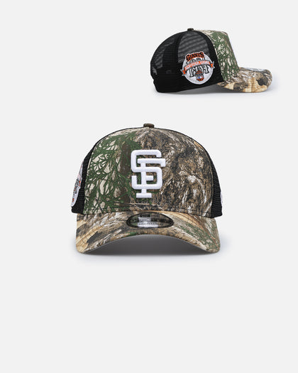 New Era San Francisco Giants 'Real Tree' 9FORTY A-Frame Trucker Snapback Realtree Edge