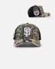 New Era San Francisco Giants 'Real Tree' 9FORTY A-Frame Trucker Snapback Realtree Edge