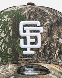 New Era San Francisco Giants 'Real Tree' 9FORTY A-Frame Trucker Snapback Realtree Edge