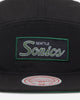 Mitchell & Ness Seattle Sonics Team Logo Camper Strapback Black