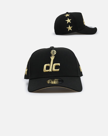 New Era Washington Wizards 'NBA Gold Links' 9FORTY A-Frame Snapback Black/Gold