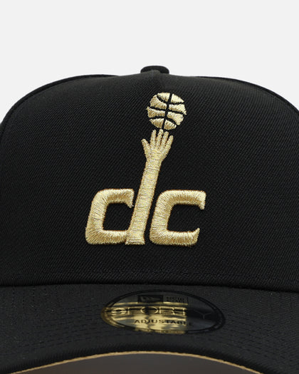 New Era Washington Wizards 'NBA Gold Links' 9FORTY A-Frame Snapback Black/Gold