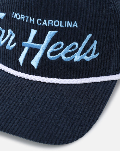47 Brand North Carolina Tar Heels 'NCAA Corduroy Team Script' Corduroy Crossrope 47 Hitch Snapback Montego